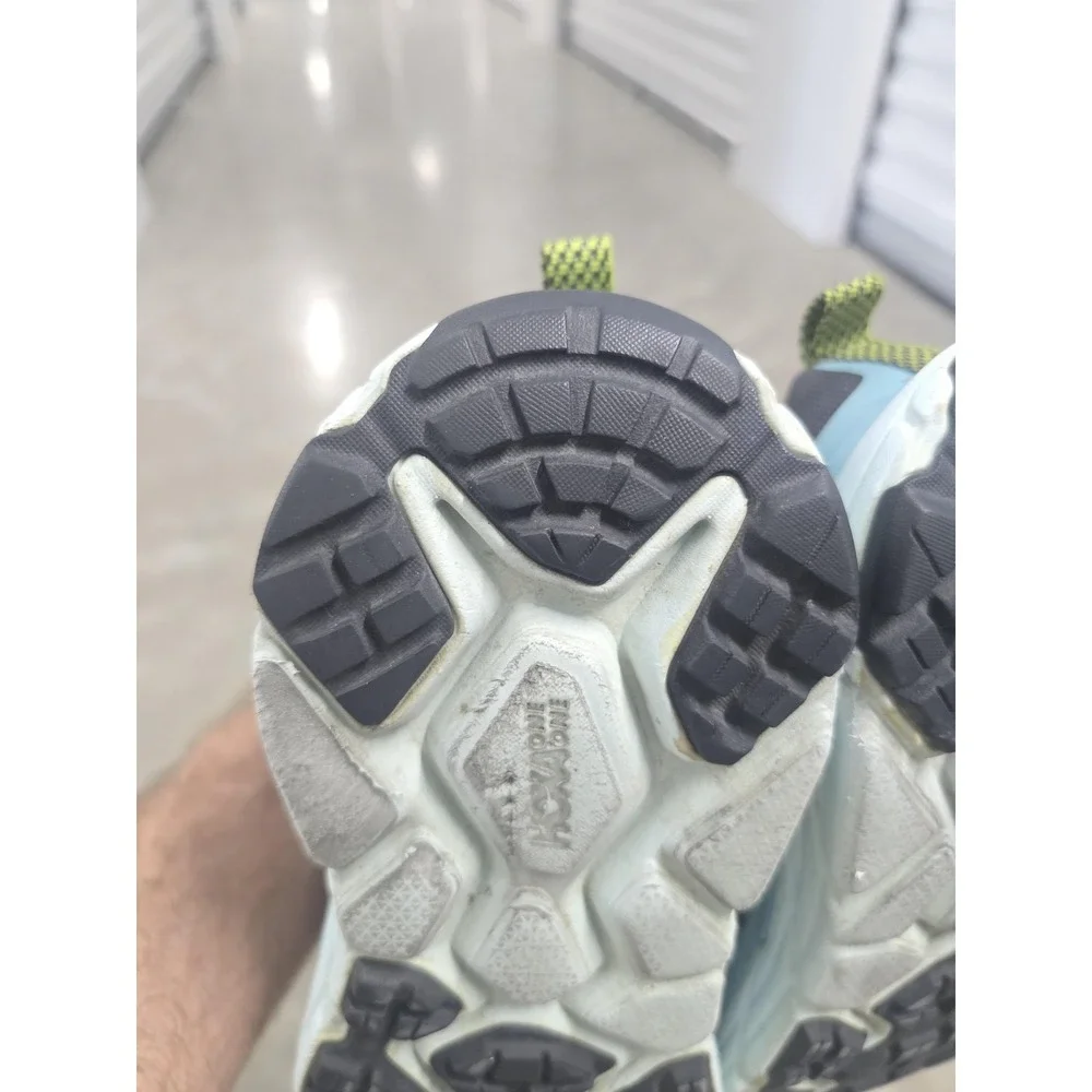Hoka One One Challenger ATR‎ 6 Women's Trail Running Shoes Black Aqua Size 8B